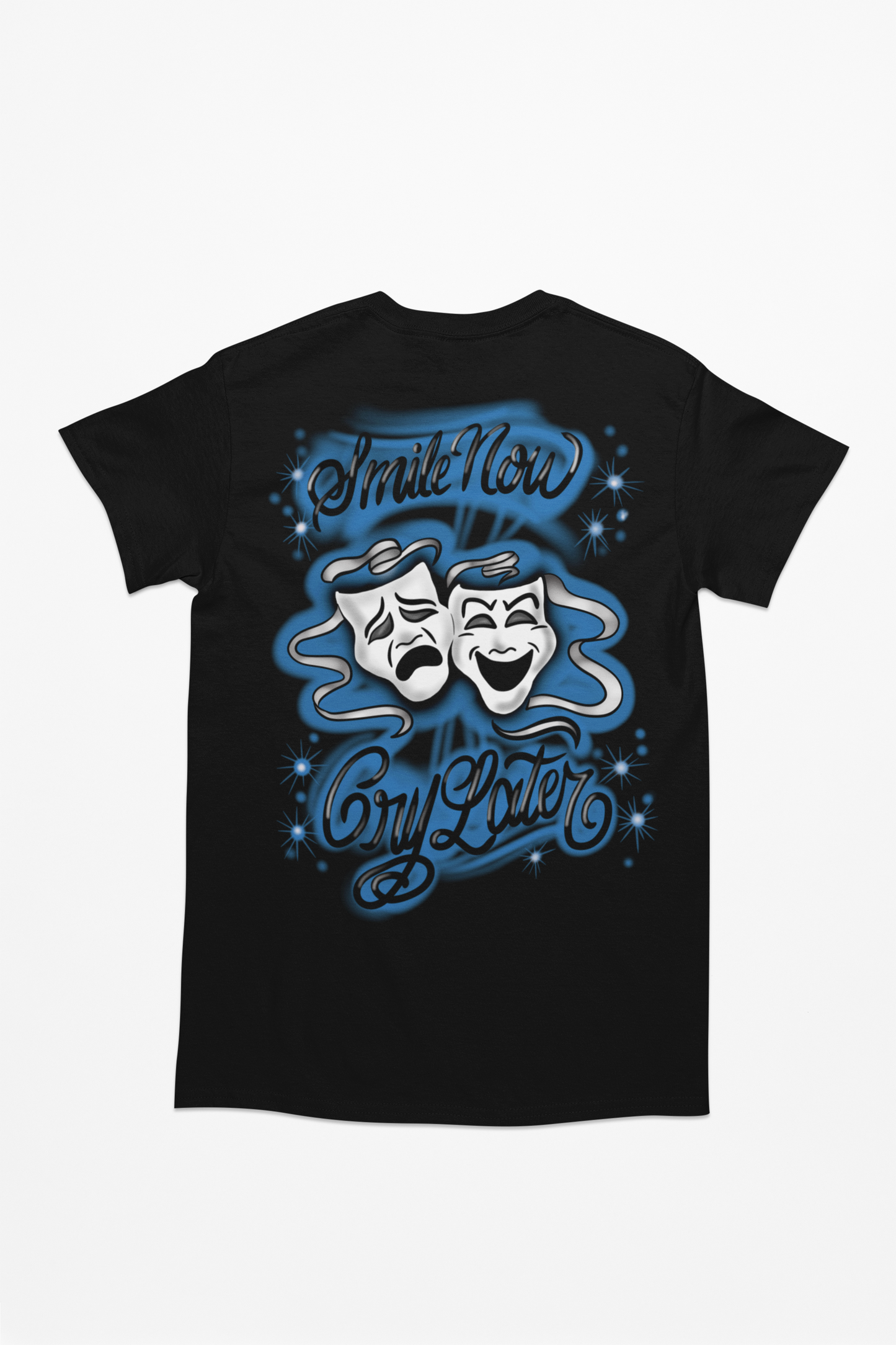 Blue smile now cry later T shirt unisex Adults & Kids