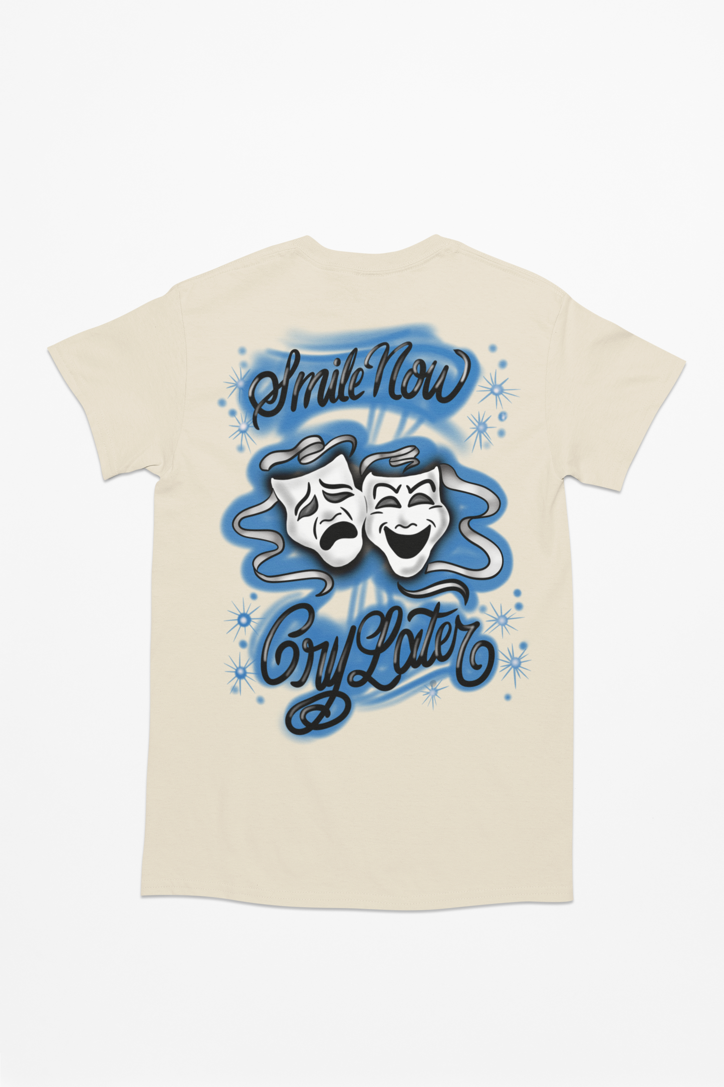 Blue smile now cry later T shirt unisex Adults & Kids