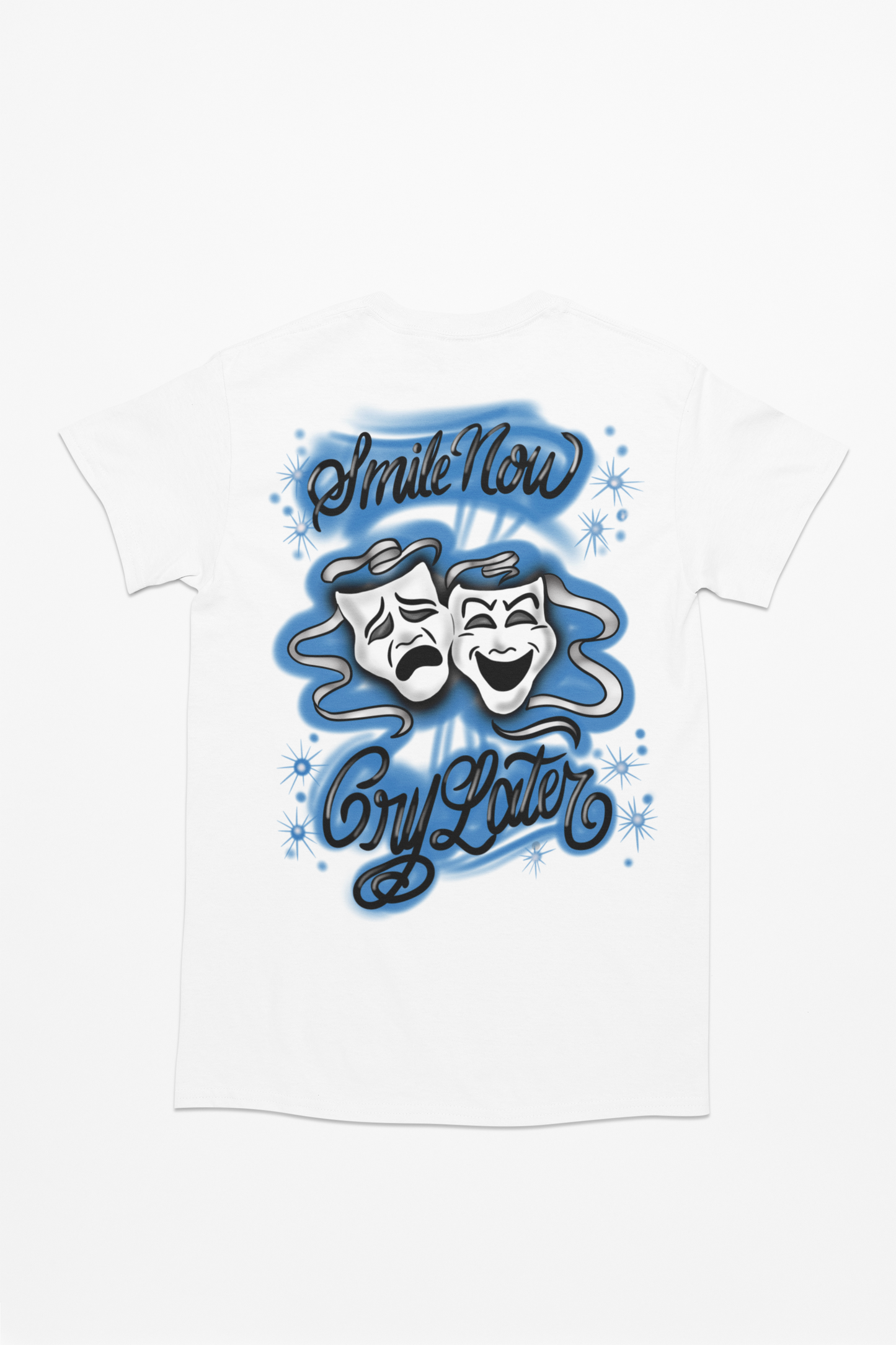 Blue smile now cry later T shirt unisex Adults & Kids