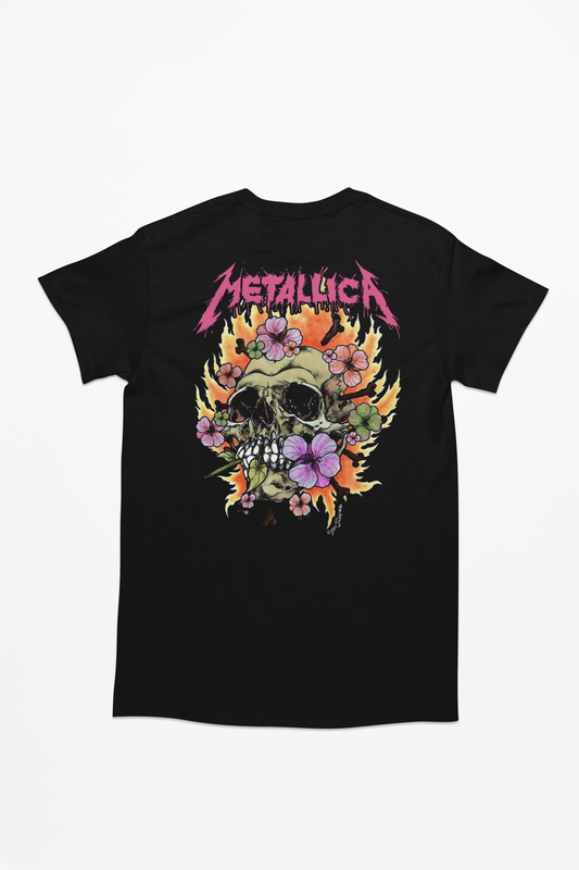 Metallica Skull Roses T shirt unisex Adults & Kids