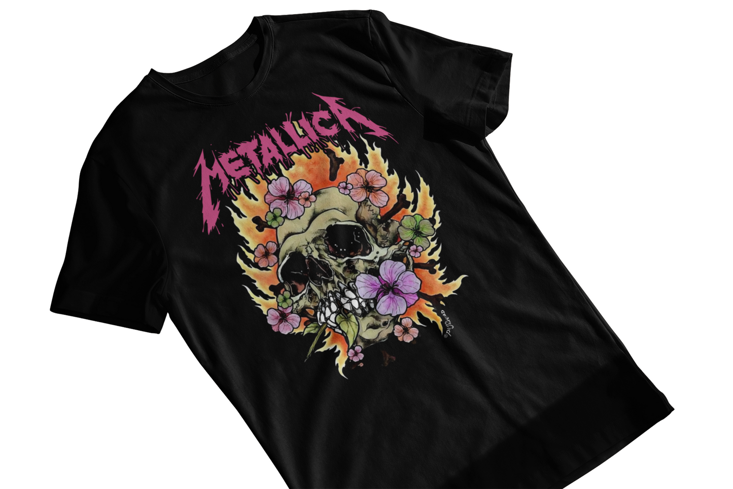 Metallica Skull Roses T shirt unisex Adults & Kids