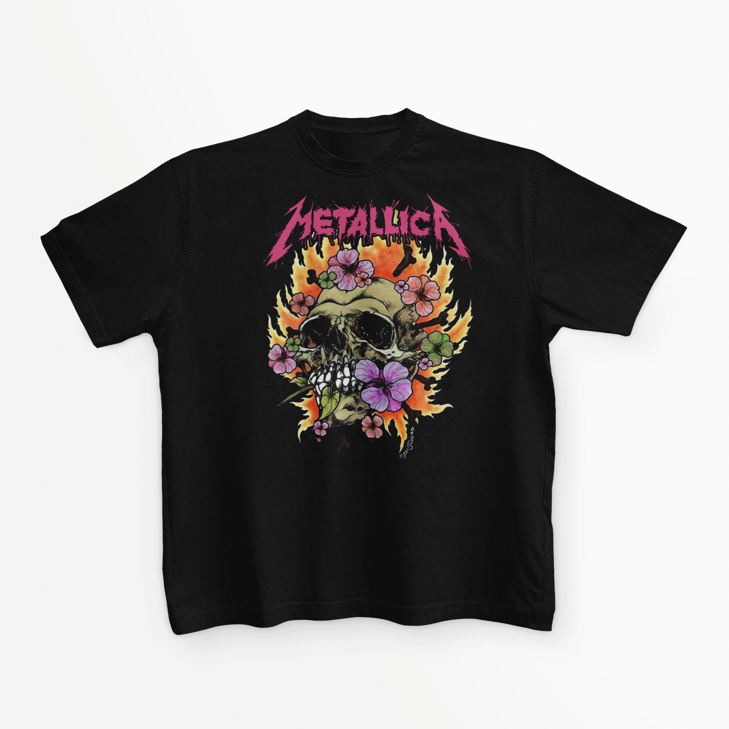 Metallica Skull Roses T shirt unisex Adults & Kids