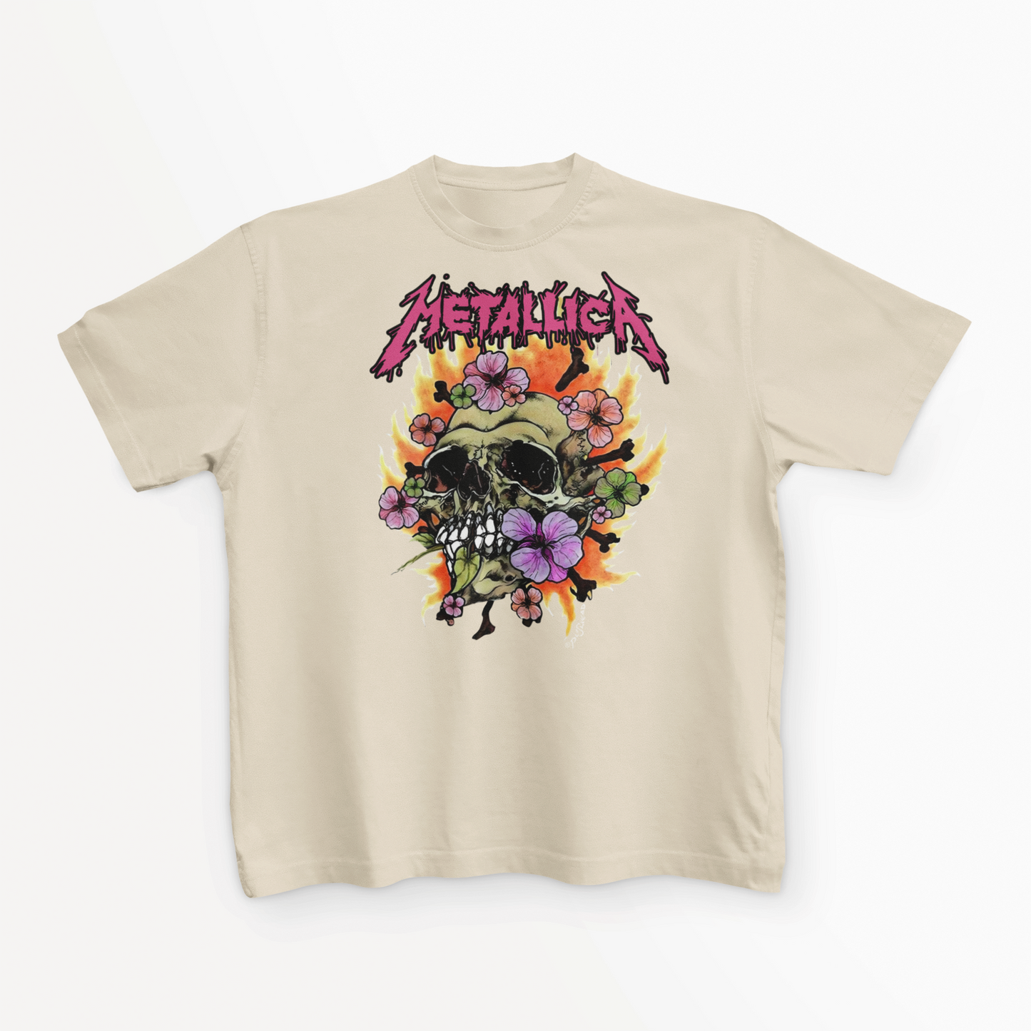 Metallica Skull Roses T shirt unisex Adults & Kids