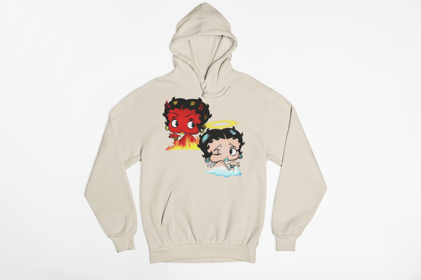 Betty boo Naughty or Nice Hoodie Unisex Adults