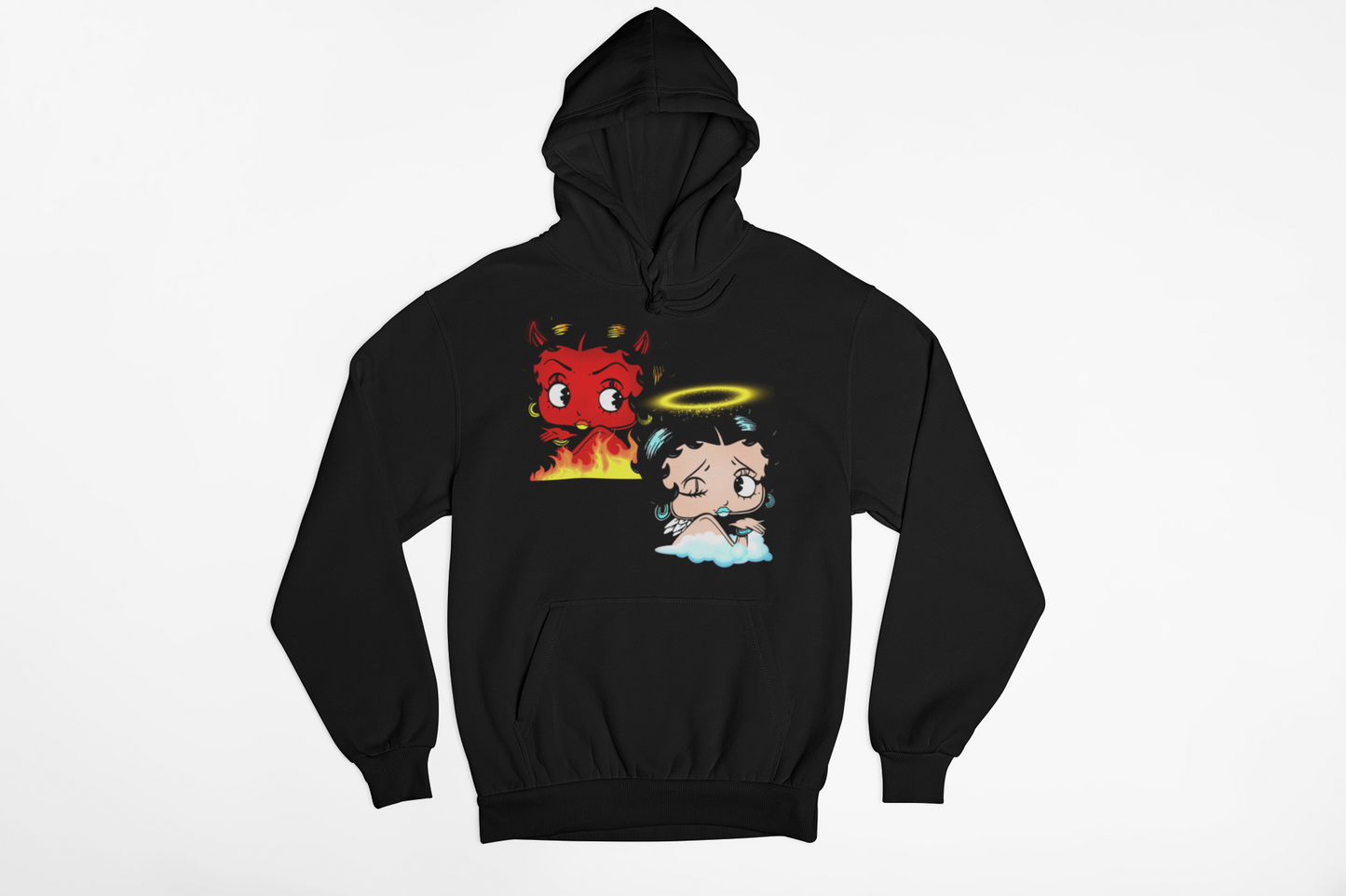 Betty boo Naughty or Nice Hoodie Unisex Adults