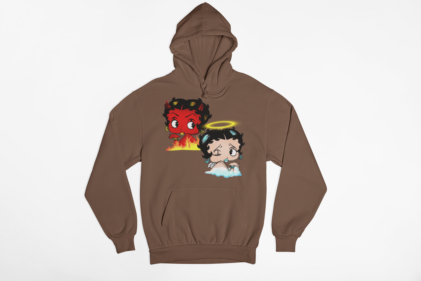 Betty boo Naughty or Nice Hoodie Unisex Adults