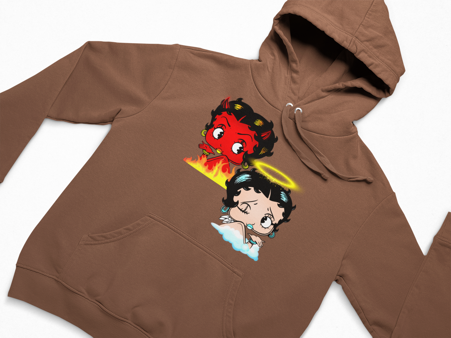 Betty boo Naughty or Nice Hoodie Unisex Adults